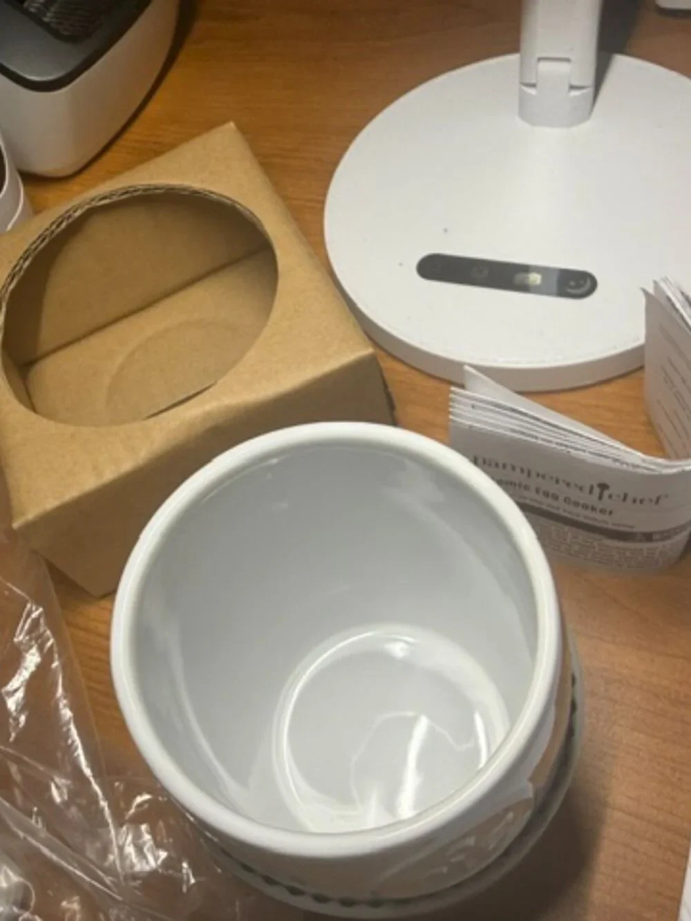 Pampered Chef Ceramic Egg Cooker NIB